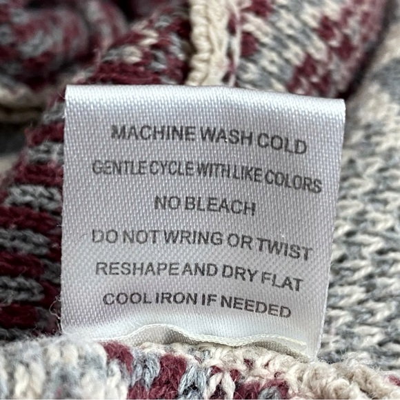 CHARLOTTE RUSSE southwest waterfall open front cotton blend cardigan sweater M - Picture 8 of 8